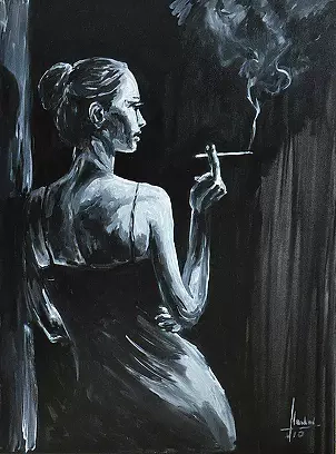 Tomasz Machoń - Woman with cigarette
