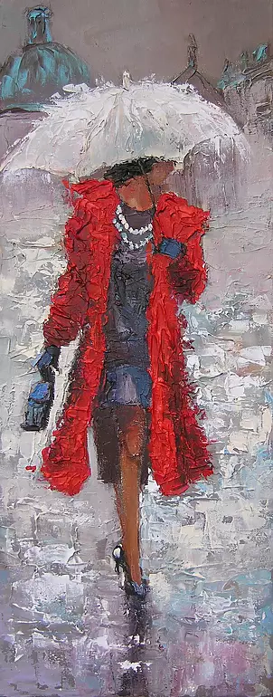 Marlena Łozińska - Kobieta z parasolem
