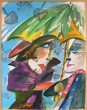 Hanna Bakuła - Kobieta z parasolką