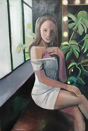 Michał Ogiński - Woman with plants