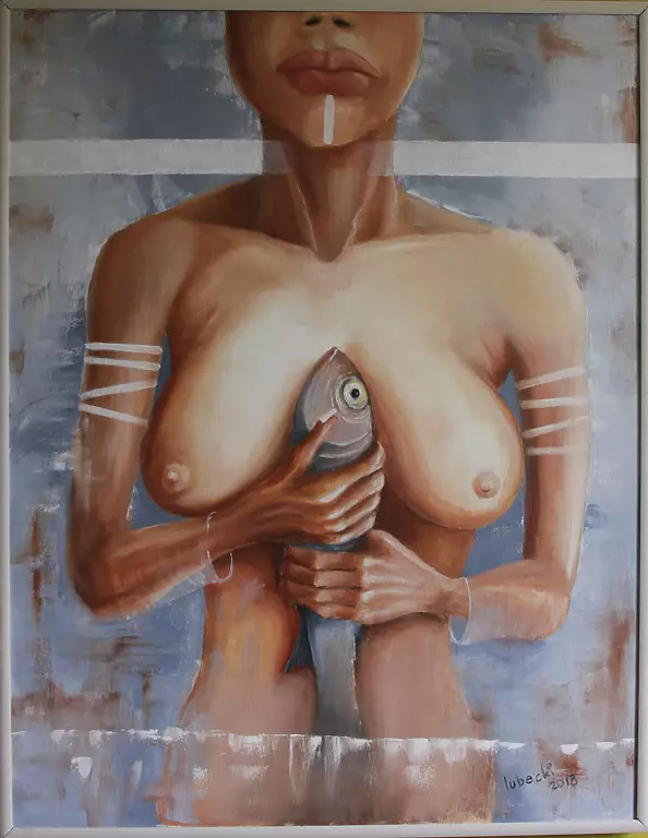 Jarosław Lubecki - Woman with fish 1