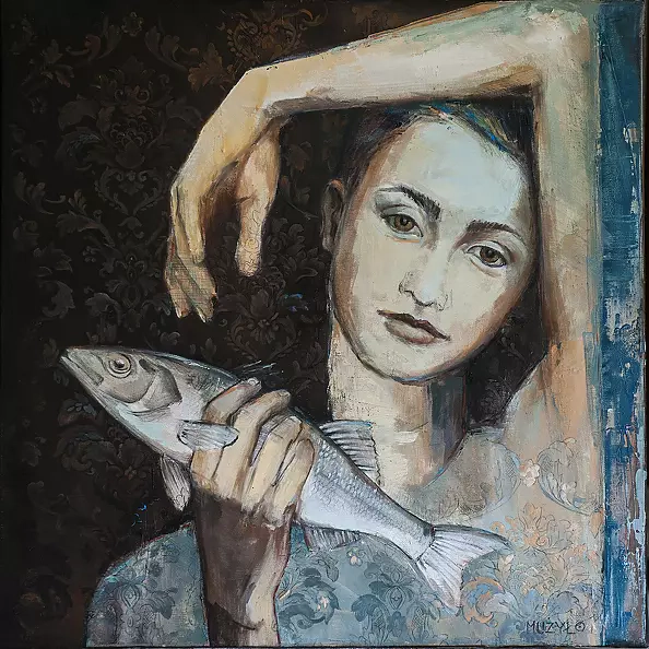 Sylwia Mużyło - The woman with the fish