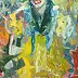 Eryk Maler - Woman with a yellow shawl - e'ryk maler