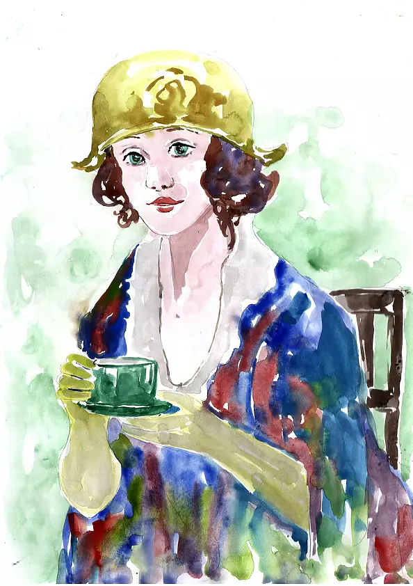 Joanna Małoszczyk - Woman in the cafe 3/2023