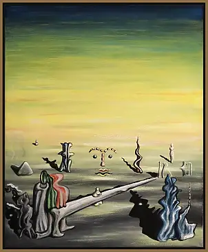 Zbigniew Suwała, Kochaś który odszedł w siną dal ..., Obraz akrylowy - płótno, 50 x 65