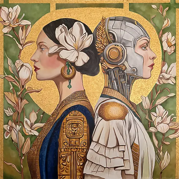 Joanna Szumska, Kod dostępu III, Obraz olejny - płótno, 80 x 80