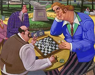 Jacek Pałucha - Playing chess