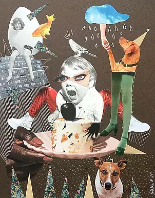 Marcin Waśka - Collage - "Süßes Baby"