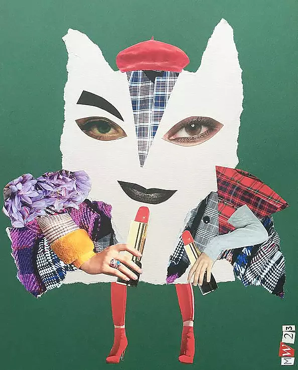 Marcin Waśka - Collage Mean cat