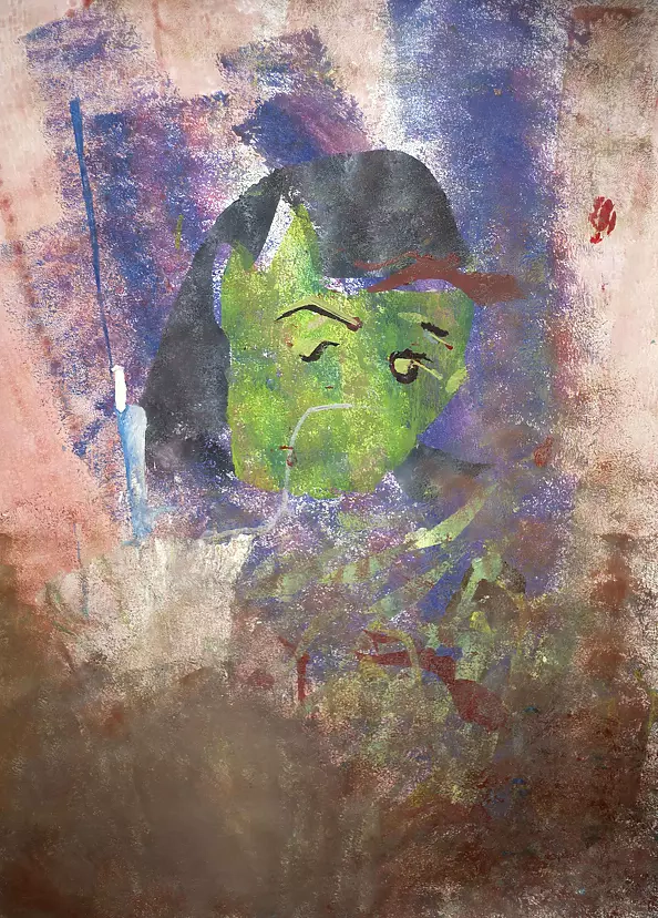 Dominika Fedko-Wójs - Kolaż z portretem Collage XIV collage series