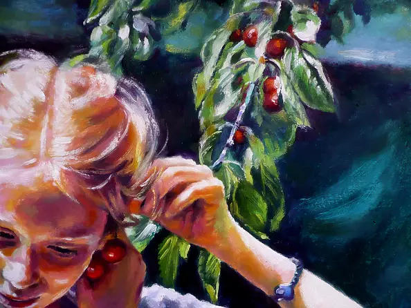 Barbara Gulbinowicz - Cherry earrings III