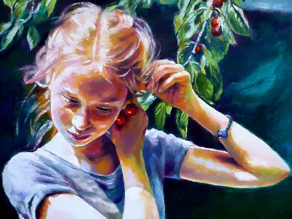 Barbara Gulbinowicz - Cherry earrings III