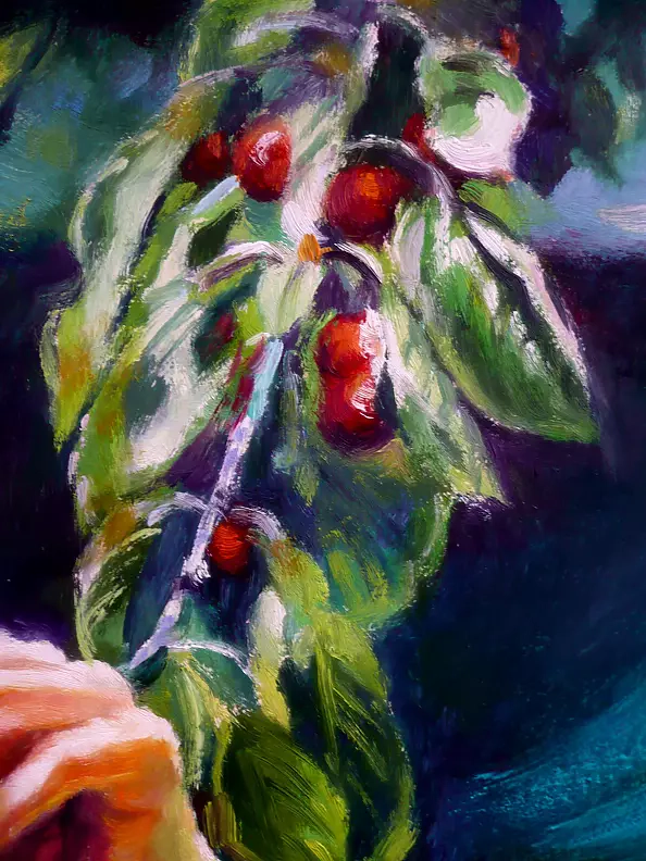 Barbara Gulbinowicz - Cherry earrings III