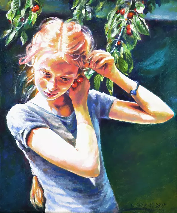 Barbara Gulbinowicz - Cherry earrings III