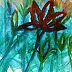 Marzena Salwowska, Another place for children and butterflies/Grass and flower, Watercolors - paper, 42 x 30