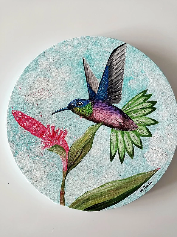 Agnieszka Mantaj - Hummingbirds diptych