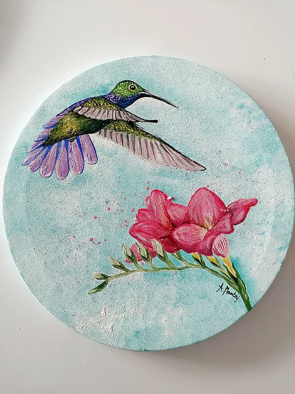 Agnieszka Mantaj - Hummingbirds diptych