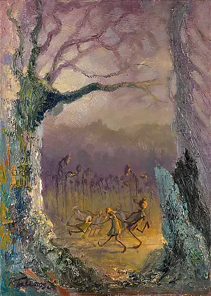 Ryszard Tyszkiewicz - A square circle... from the series - Nursery rhymes