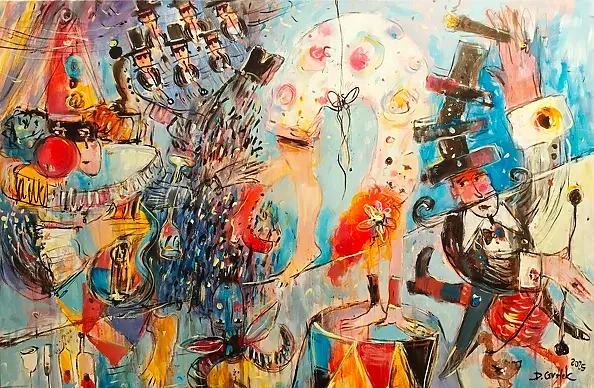 Dariusz Grajek - Columbine and Harlequin in love...