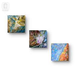 Ewa Mościszko - Kompozycja 3 prac Pt. Universe 