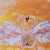 Ewa Mościszko, Composition Our Rendez Vous, Acrylic painting - canvas, 40 x 40