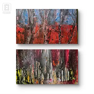 Ewa Mościszko - Red woods composition