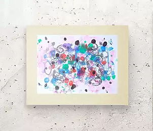 Anna Skowronek - Kompozycja abstrakcyjna- grafika