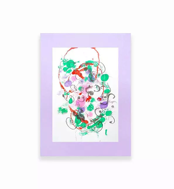 Anna Skowronek - Kompozycja abstrakcyjna - grafika