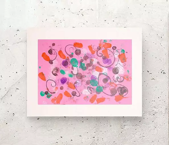 Anna Skowronek - Kompozycja abstrakcyjna - grafika