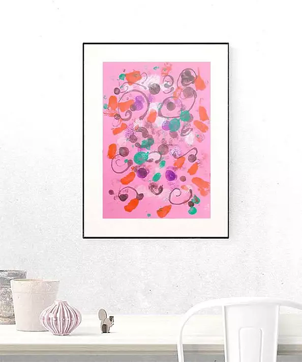 Anna Skowronek - Kompozycja abstrakcyjna - grafika