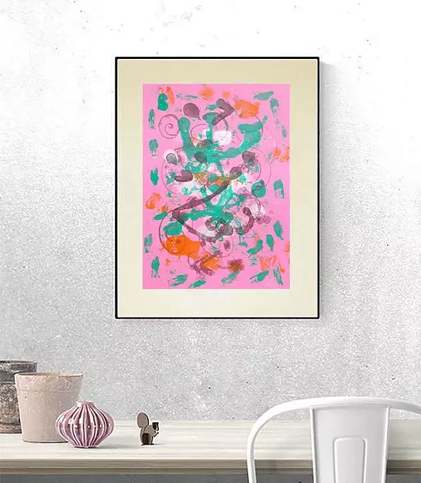 Anna Skowronek - Kompozycja abstrakcyjna - grafika