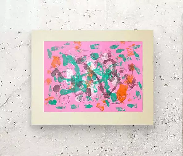 Anna Skowronek - Kompozycja abstrakcyjna - grafika