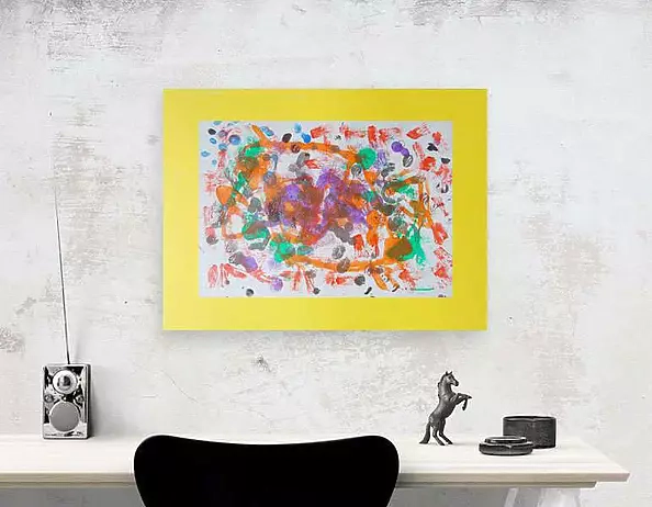 Anna Skowronek - Kompozycja abstrakcyjna - grafika