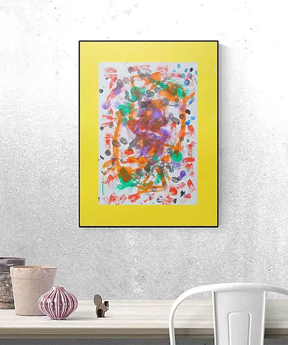 Anna Skowronek - Kompozycja abstrakcyjna - grafika