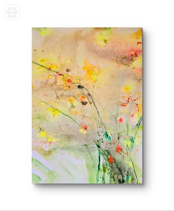 Ewa Mościszko - Watercolor composition entitled Aurora