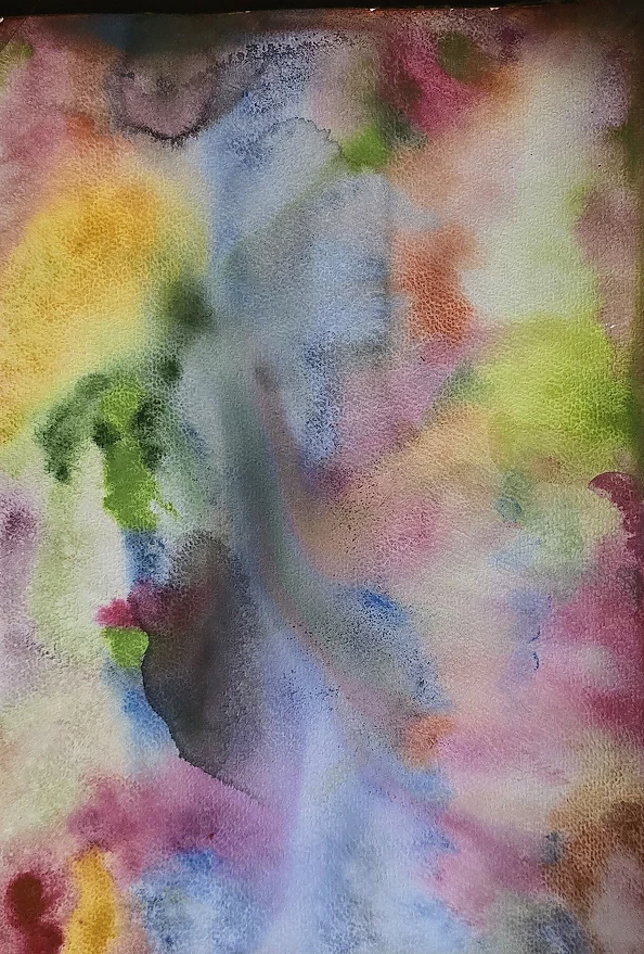 Ewa Mościszko - Watercolor composition entitled Aurora