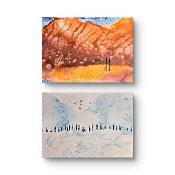 Ewa Mościszko - Kompozycja akwareli pt.Utah