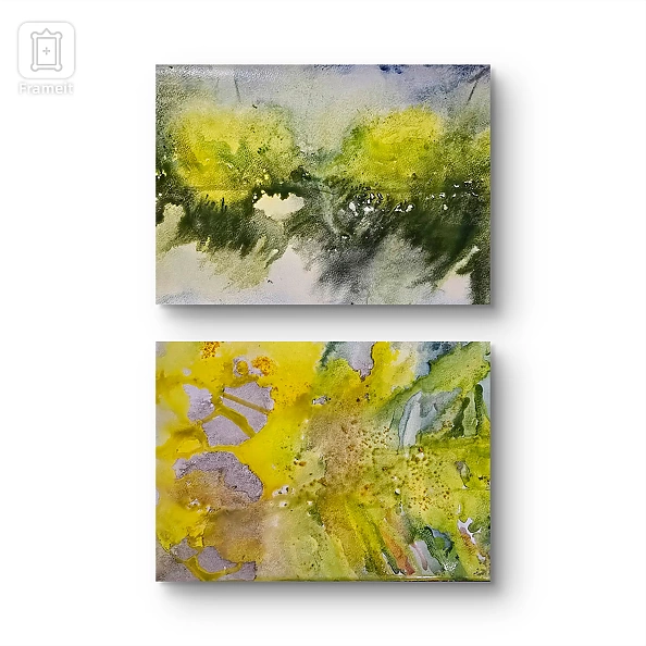 Ewa Mościszko - Watercolor composition entitled Spring