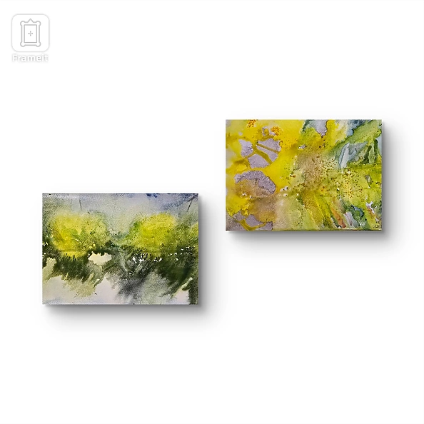 Ewa Mościszko - Watercolor composition entitled Spring