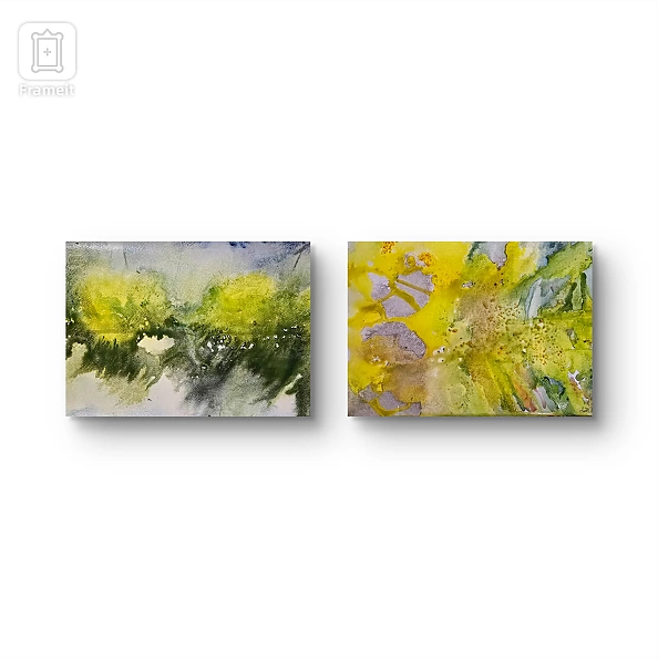 Ewa Mościszko - Watercolor composition entitled Spring