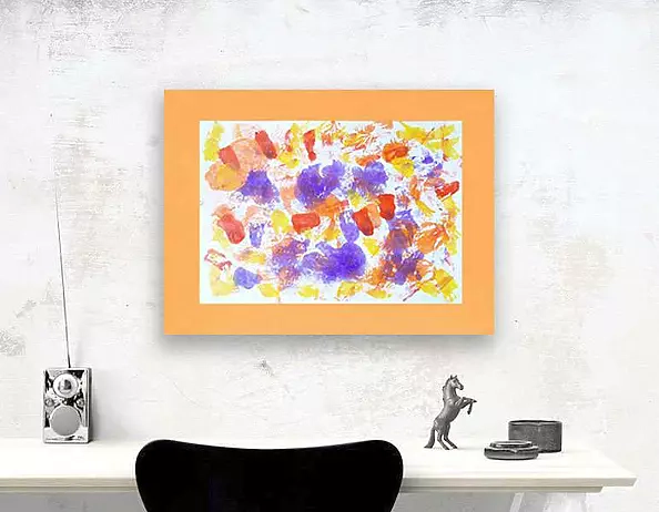 Anna Skowronek - Kompozycja barwna- abstrakcja grafika