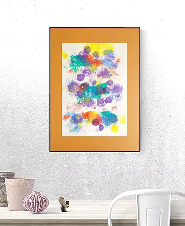 Anna Skowronek - Kompozycja barwna- abstrakcja grafika