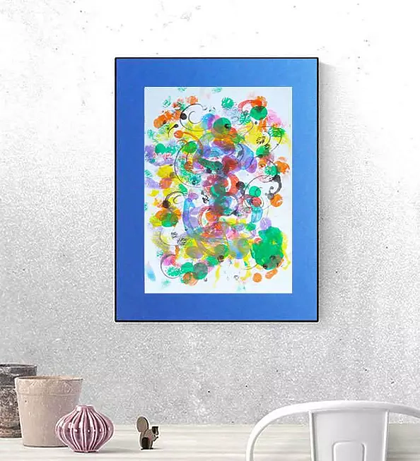 Anna Skowronek - Kompozycja barwna- abstrakcja grafika