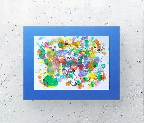 Anna Skowronek - Kompozycja barwna- abstrakcja grafika