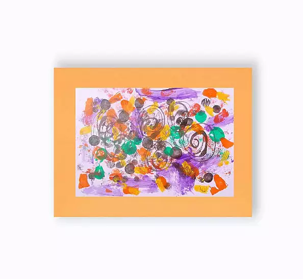 Anna Skowronek - Kompozycja barwna- abstrakcja grafika