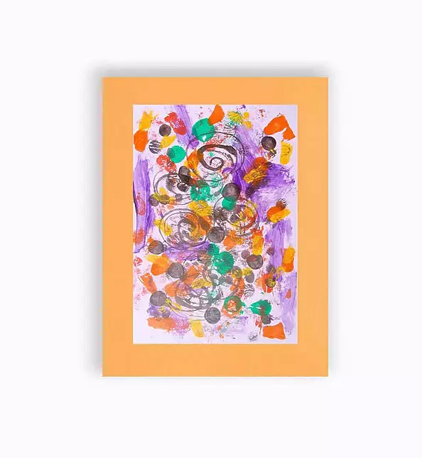 Anna Skowronek - Kompozycja barwna- abstrakcja grafika