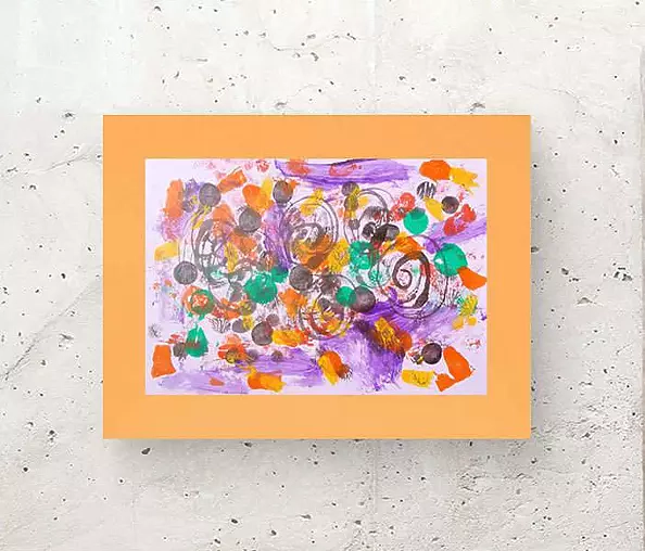 Anna Skowronek - Kompozycja barwna- abstrakcja grafika