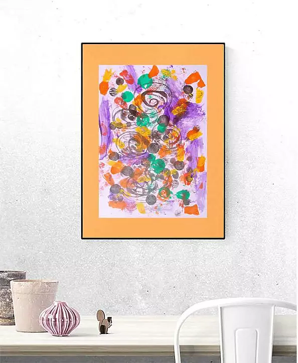 Anna Skowronek - Kompozycja barwna- abstrakcja grafika