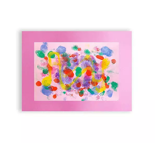 Anna Skowronek - Kompozycja barwna- abstrakcja grafika