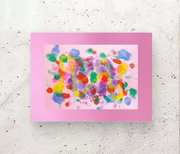 Anna Skowronek - Kompozycja barwna- abstrakcja grafika